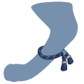 Blue Jute Anklets