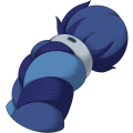 Blue Jute Braided Tail