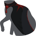 Black Regal Phoenix Mantle