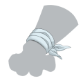 White Sweetheart Wrist Ribbon
