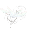 Art of the Mars Lacewing Moontail.