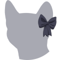 Grey Sweetheart Ribbon