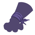 Purple Sweetheart Wrist Ribbon
