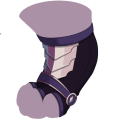 Purple Guard's Back Greaves