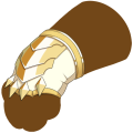 Yellow Guard's Front Greaves