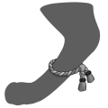 Grey Jute Anklets
