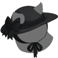 Black Sweetheart Sun Hat