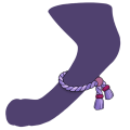 Purple Jute Anklets