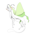 Lineart of a venus Ribbon Moontail from the demo