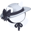 Grey Sweetheart Sun Hat