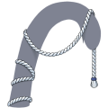 White Jute Tail Tangle