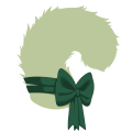 Green Sweetheart Tail Ribbon