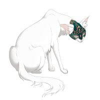 Teal Gilded Helm on a Longhair Mars