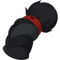 Black Jute Braided Tail