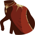 Red Regal Phoenix Mantle
