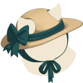 Teal Sweetheart Sun Hat