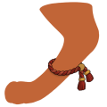 Red Jute Anklets