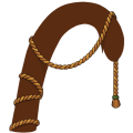 Orange Jute Tail Tangle