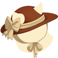 Orange Sweetheart Sun Hat