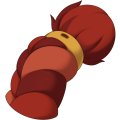 Red Jute Braided Tail