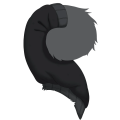 Black Woolen Tail Cozy