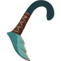 Teal Regal Tail Wrap