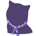 Purple Jute Necklace