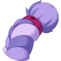 Purple Jute Braided Tail