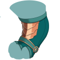 Teal Guard's Back Greaves