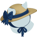 Blue Sweetheart Sun Hat