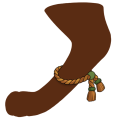 Orange Jute Anklets