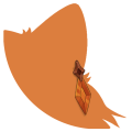 Orange Regal Earrings