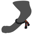 Black Jute Anklets