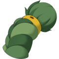 Green Jute Braided Tail