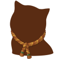 Orange Jute Necklace